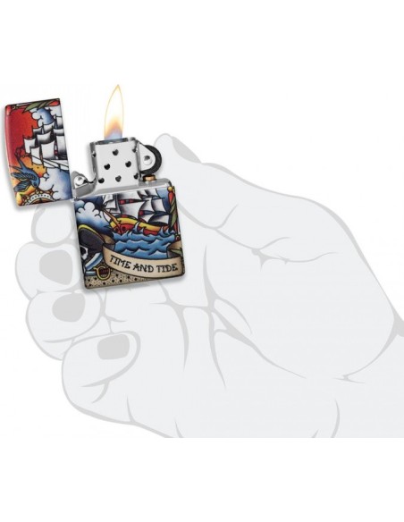 Zippo Nautical Tattoo