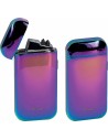 Beautiful plasma lighter with two arcs. It charges via a USB cable, which is included in the package. Delivered in a gift box with a velvet pouch.