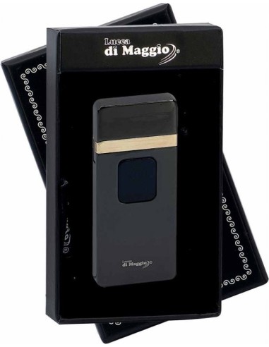 Spiral Black USB Lighter