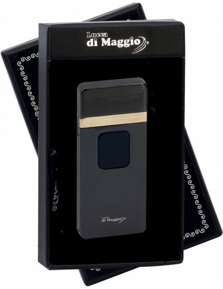 Spiral Black USB Lighter