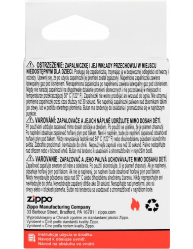 Zippo Gas Insert - klasický plameň